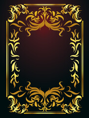 バロック装飾エレガントヴィンテージフレーム飾り罫