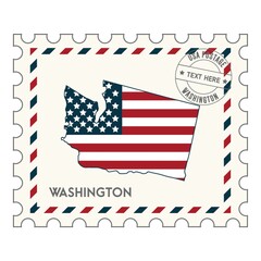 Obraz premium Washingtonpostagestamp