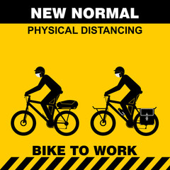 Physical distancing, Bike To Work