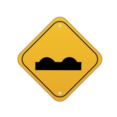 Bump road sign