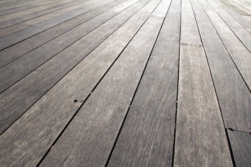 Wooden floor made of wooden planks