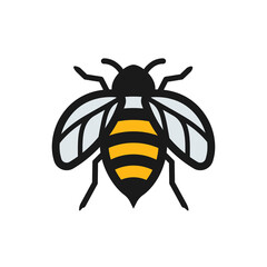 Honeybee icon creative illustration of animal bee vector images