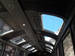 Train ride from Cusco to Machu Picchu Peru 2019