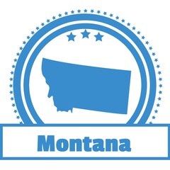 Montana state map label