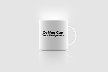 Coffee Cup product design mock up texture on white background