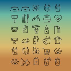 Pet icon set