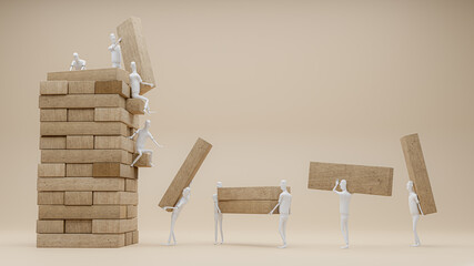 teamwork make thing bigger