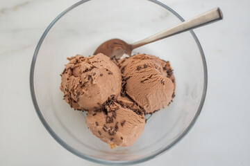 dark chocolate ice cream