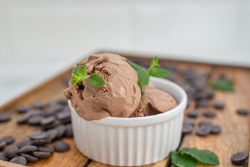dark chocolate ice cream