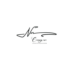 Fototapeta premium NN initials signature logo. Handwriting logo vector templates. Hand drawn Calligraphy lettering Vector illustration.
