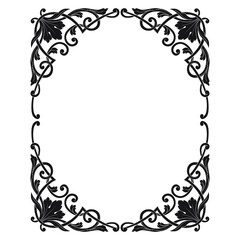 Classical baroque vector of vintage element for design. Decorative design element filigree calligraphy vector. You can use for wedding decoration of greeting card and laser cutting.