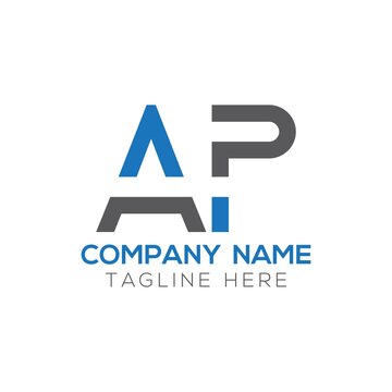 Initial AP Letter Logo Design Modern Business Typography Vector Template. Creative Linked Letter AP Logo Design
