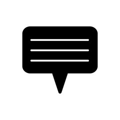 bubble speech - chat - feedback icon vector design template