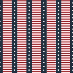 Seamless pattern of stars and stripes
