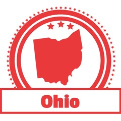 Ohio state map label
