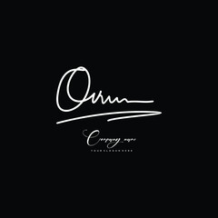 OV initials signature logo. Handwriting logo vector templates. Hand drawn Calligraphy lettering Vector illustration.