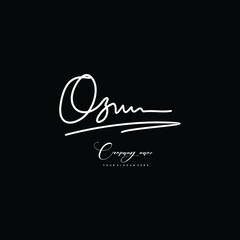 OZ initials signature logo. Handwriting logo vector templates. Hand drawn Calligraphy lettering Vector illustration.