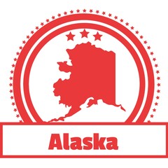 Alaska state map label