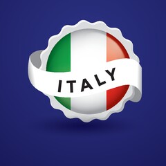 Italy flag badge