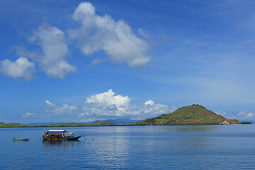 Sea and Hill View on the Island, Labuan Bajo, Flores, Indonesia