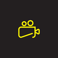 Vector design of a modern logo camera icon