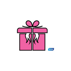Gift Box Icon Vector