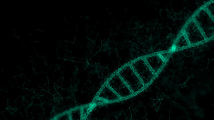 Blue technology particle DNA line