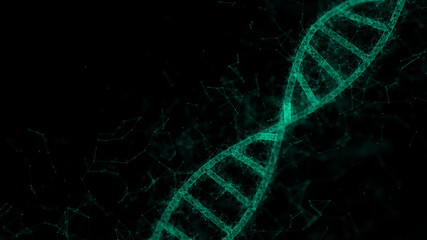 Blue technology particle DNA line