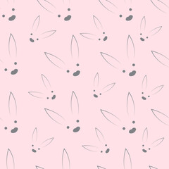 Vector design of elegant rabbit animals for wallpaper, print products etc.