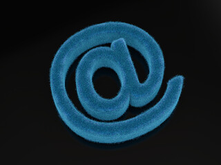 Fototapeta na wymiar Fur email symbol