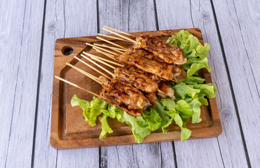 Fried Grilled Food with Mala Salsa Sauce  