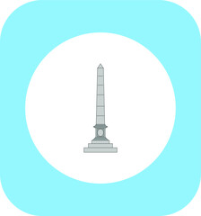 Burnaby's Memorial in Birmingham in England. illustration for web and mobile design.