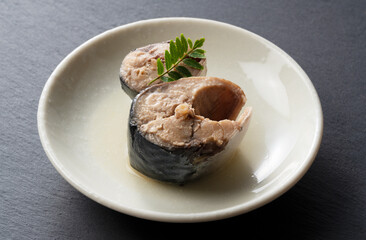 Simmered mackerel in Japanese cuisine