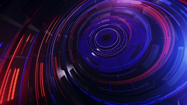 News intro graphic animation with lines and circular shapes, abstract background. Elegant and luxury dynamic style for news and business template
