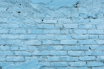 Brick blue old wall. Seamless texture.