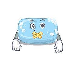 Soap cartoon character style having strange silent face