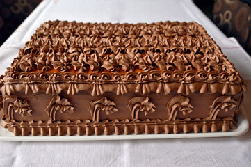 traditional hungarian doberge cake 