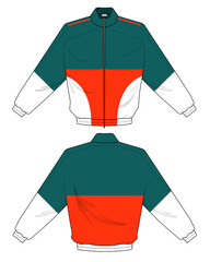 retro vintage windbreaker hoodie jacket template © Ronillo