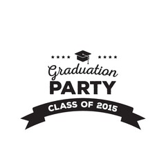 Graduation party label