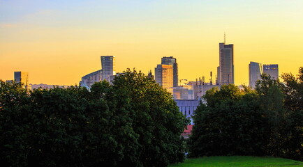 Fototapeta premium Sunrise in Vilnius