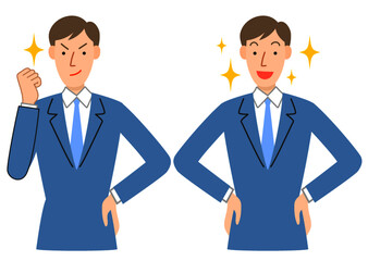 やる気のある男性社員
