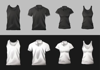 Collection of t-shirts and singlets