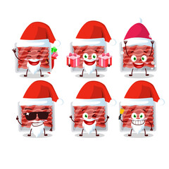 Santa Claus emoticons with ground meat cartoon character