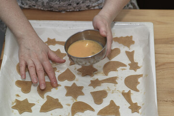 Preparation delicious cookie.