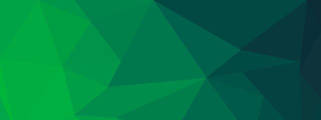 Green geometric background for modern banner concept