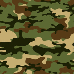 Camouflage seamless pattern.Military background.Army camo.Hunting, fishing.Print on fabric on paper.