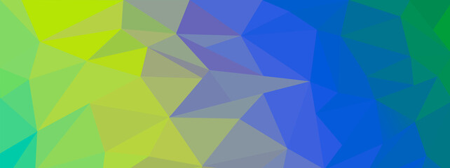 Illustration of beautiful low poly banner