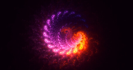 3D rendering abstract round light background