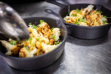 roasted cauliflower dish