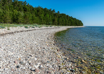 Fototapeta na wymiar traditional coastal view, Saaremaa Island, Estonia